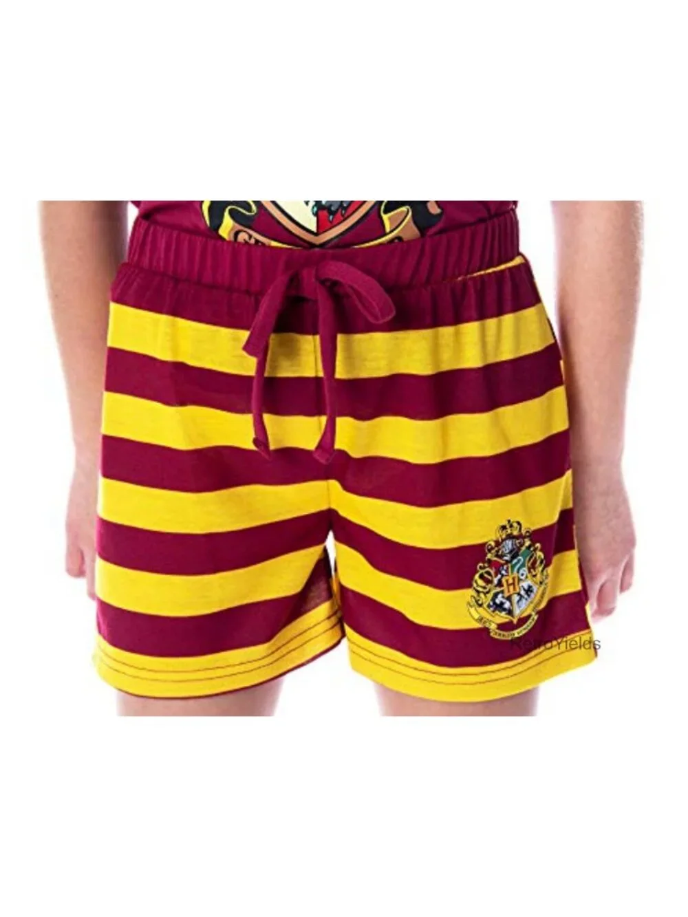 Harry Potter Girls Pajama Set Hogwarts Castle Sleepwear Short Sleeve Shirt &